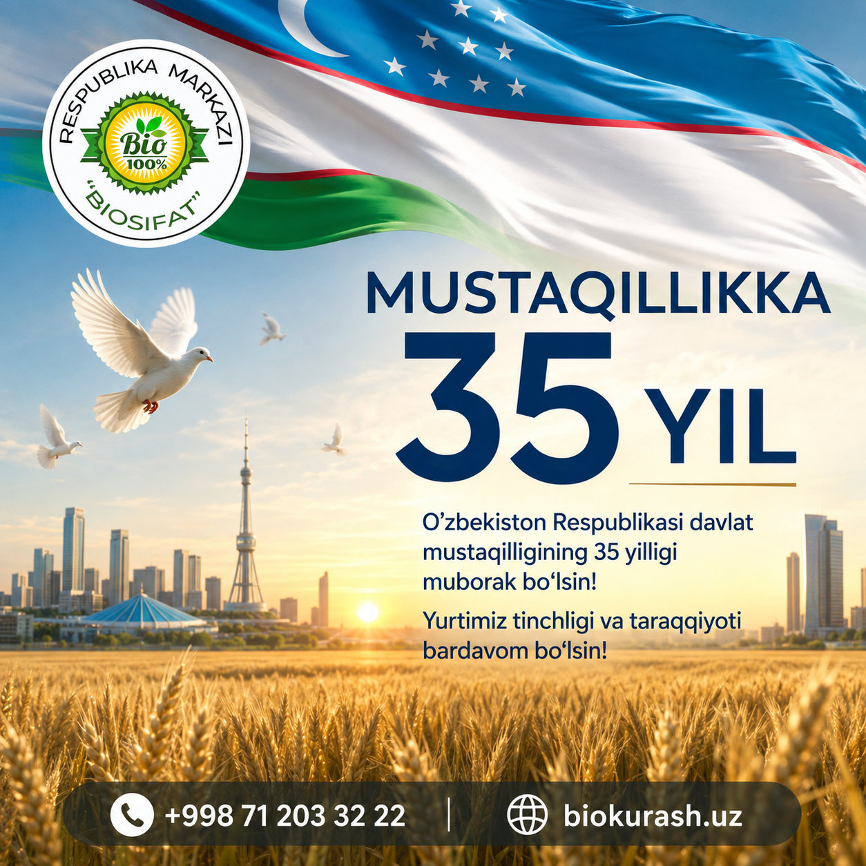 Mustaqillik bayrami muborak!
