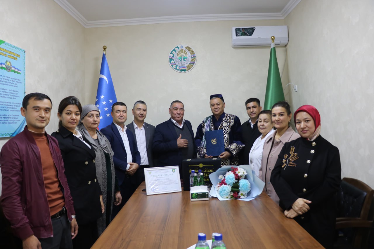 "Biosifat" Respublika Markazi Xodimi Nurmahmad Azimovichning 60 Yoshlik Yubiley bayrami bilan qutlandi